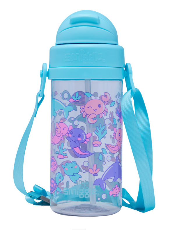 Little Journeys Teeny Tiny Plastic Drink Bottle With Strap 400ml