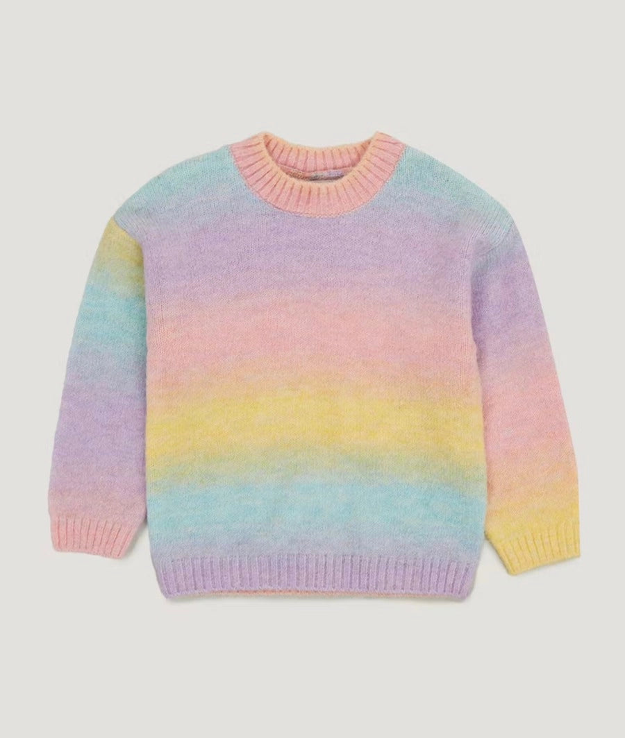 Kids Multicoloured Ombre Jumper