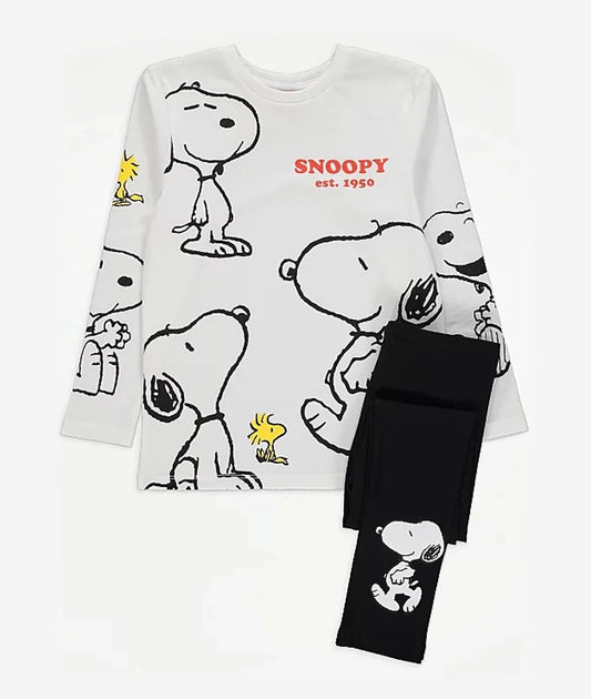 Snoopy Top and Leggings Outfit