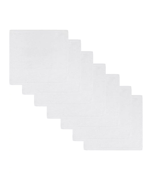 White Face Cloths - Set of 7 – Image 2