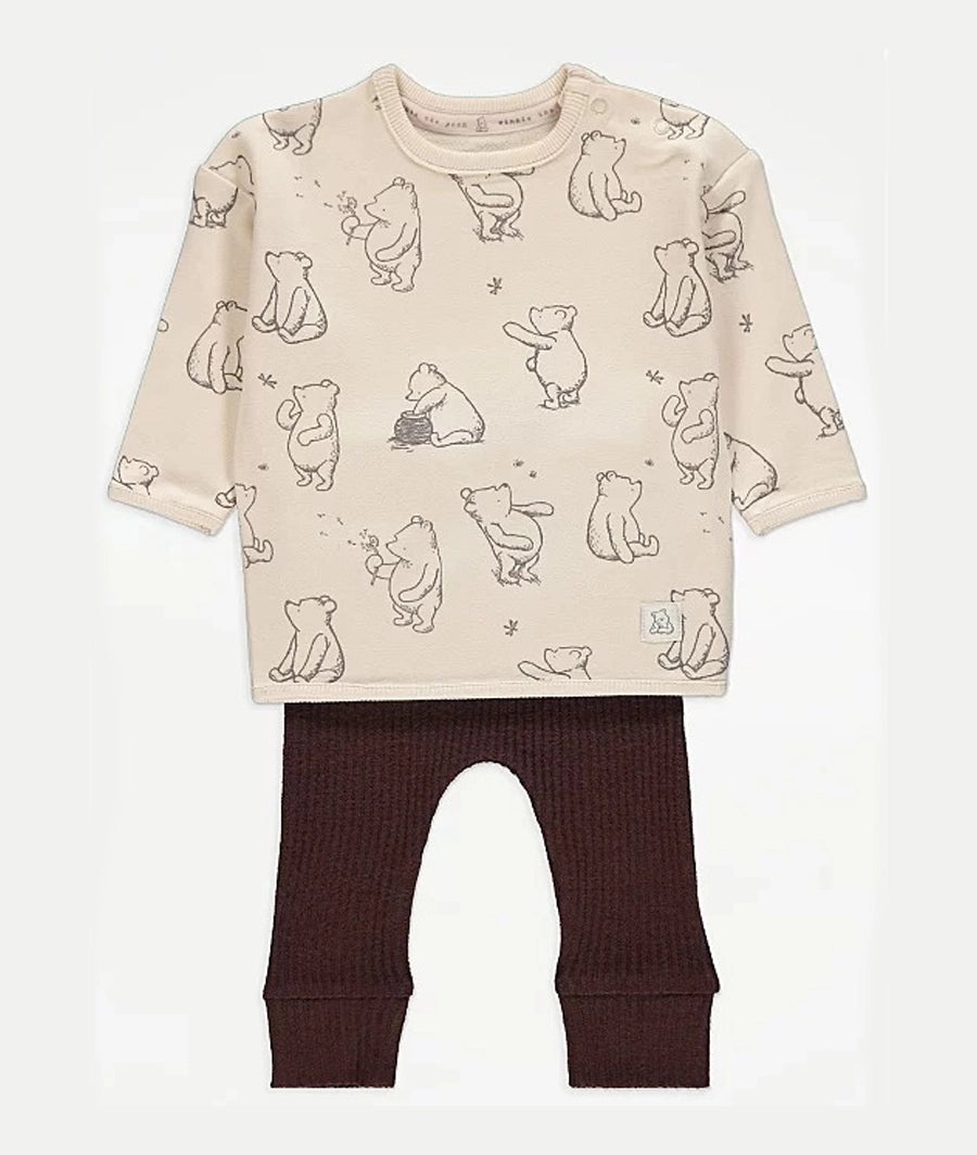 Disney Winnie the Pooh Brown Top and Leggings Outfit