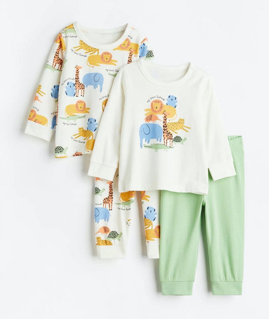 2-pack printed cotton pyjamas