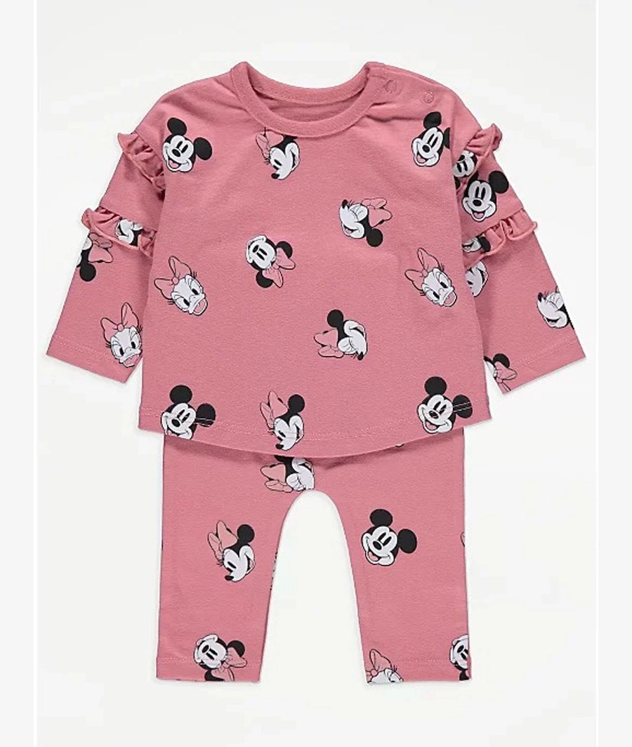 Disney Minnie and Friends Pink Top and Leggings Outfit