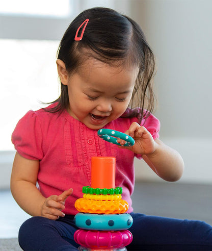 Sassy Stacks of Circles Stacking Ring Age 6+ Months – Image 2