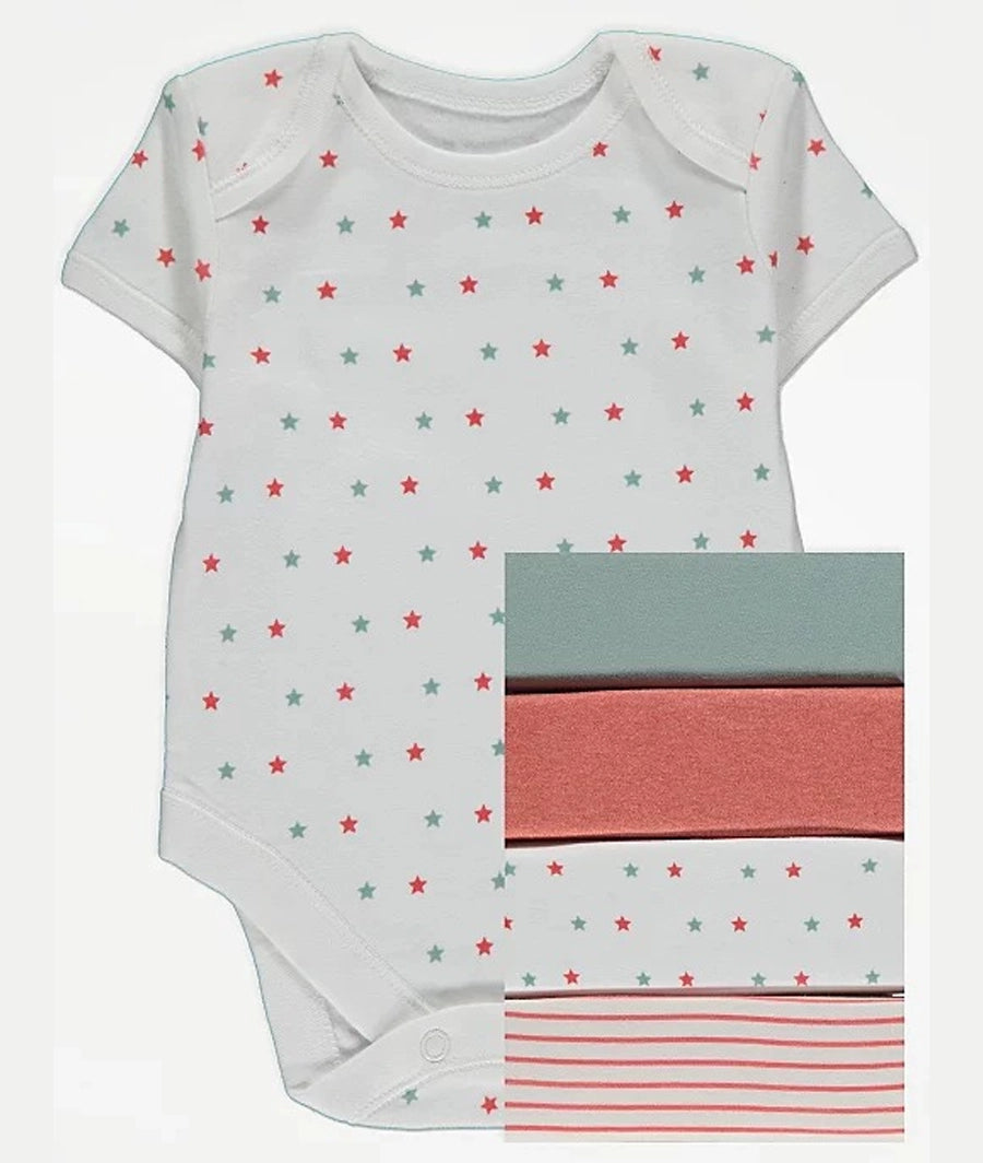 Short Sleeve Bodysuits 5 Pack