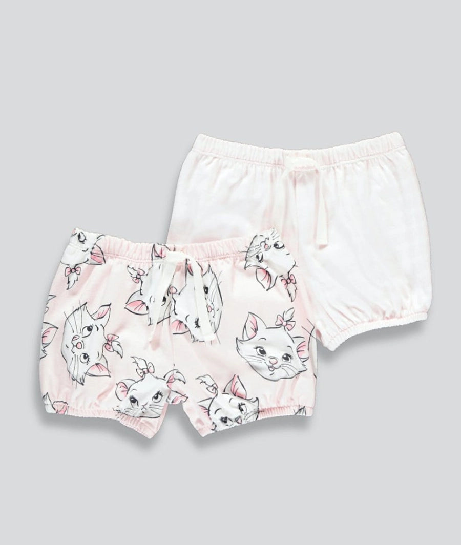 Girls 2 Pack Disney Marie Shorts