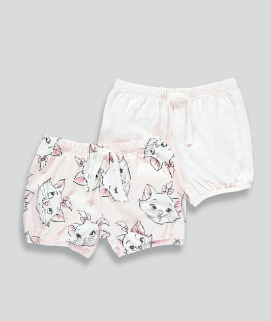 Girls 2 Pack Disney Marie Shorts