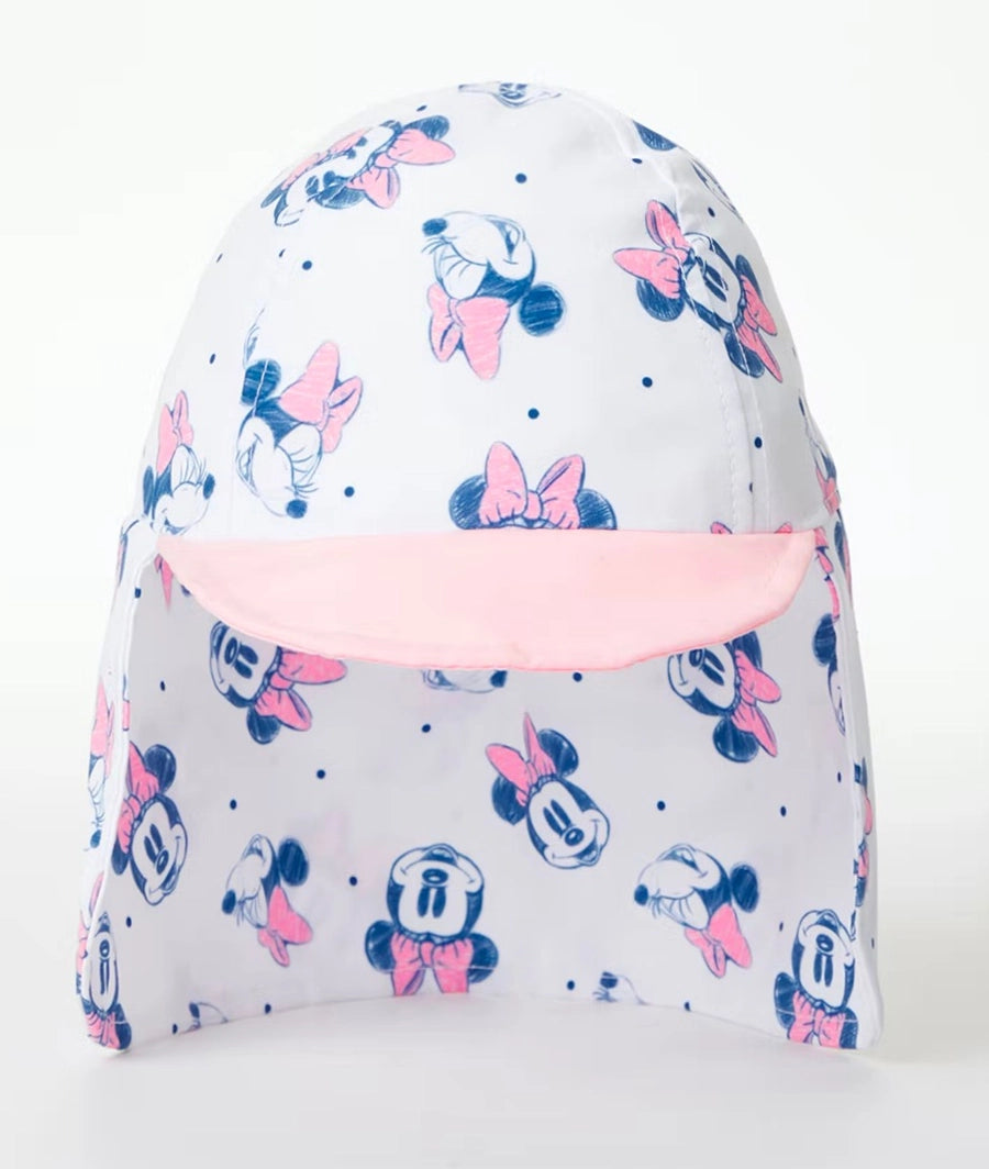 Unisex White Disney Minnie Mouse Keppi Sun Hat
