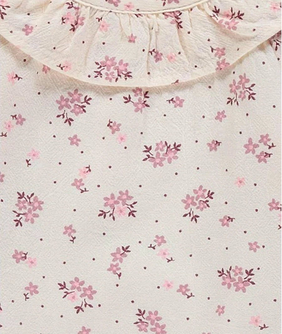 Pink Floral Print Top and Leggings Outfit – Image 2