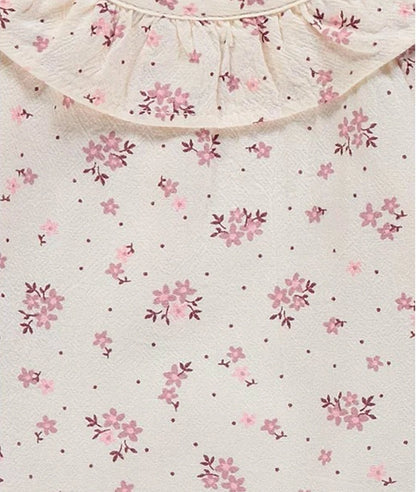 Pink Floral Print Top and Leggings Outfit – Image 2
