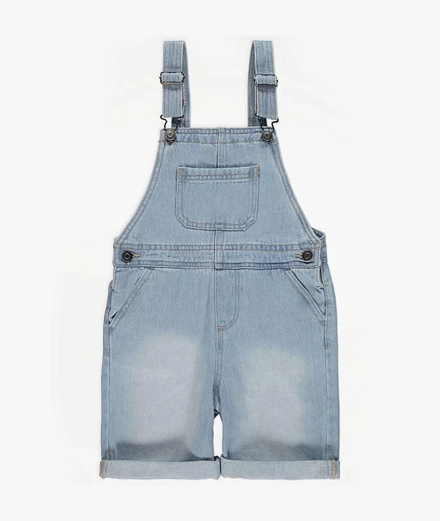 Blue Denim Short Dungarees