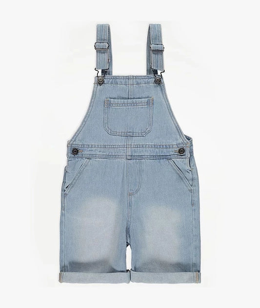 Blue Denim Short Dungarees