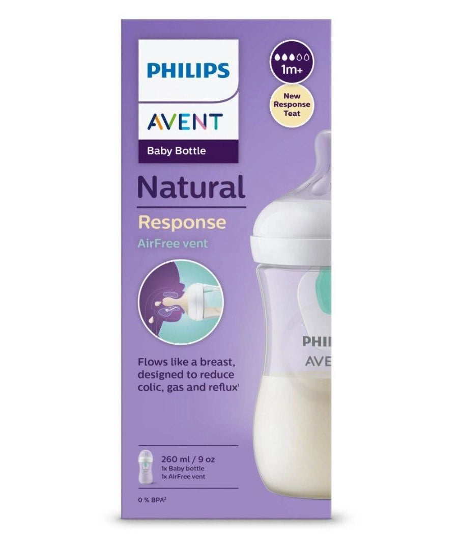 Philips Avent Natural Response Baby Bottle - 260ml (1 month+) – Image 2