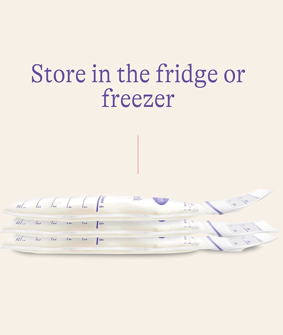 Lansinoh Breast Milk Storage Bags Breastmilk Pouches for fridge or freezer use (25 pack) – Image 4