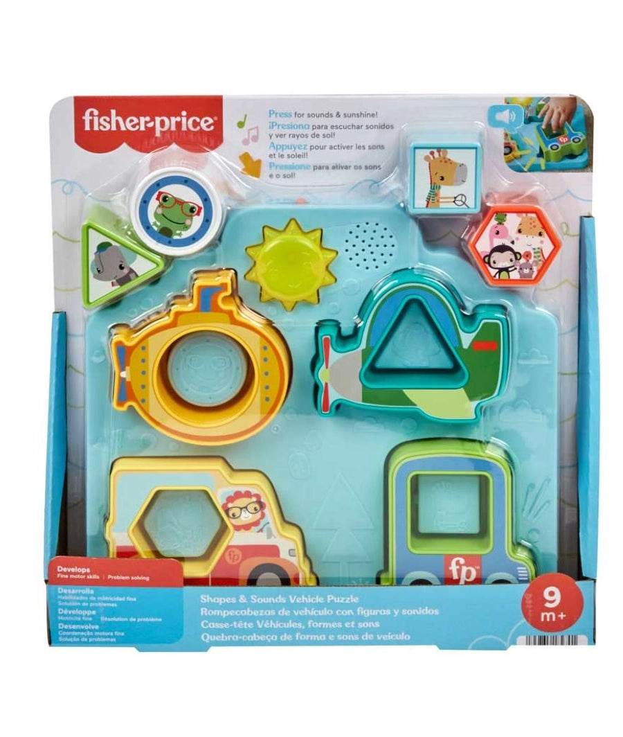 FISHER PRICE SHAPES AND SOUNDS VEHICLE PUZZLE