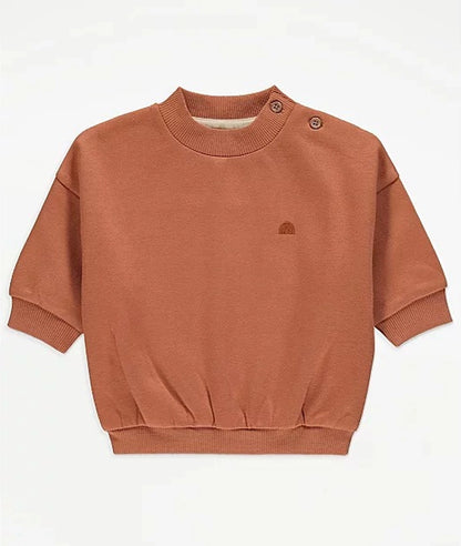 Brown Crew Neck Sweatshirt