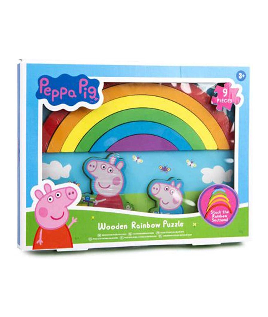 PEPPA PIG WOODEN 3D RAINBOW PUZZLE