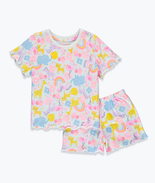 Kids Jungle Animal Short Pyjama Set