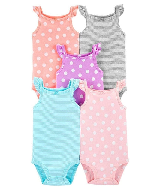 Carter's Baby 5 Pack Bodysuits (Baby), Kitty Love