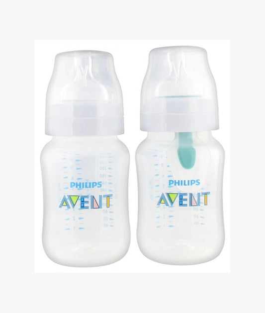 Avent Anti-Colic AirFree Ventil 2 Baby Bottles 260ml 1 Month and +