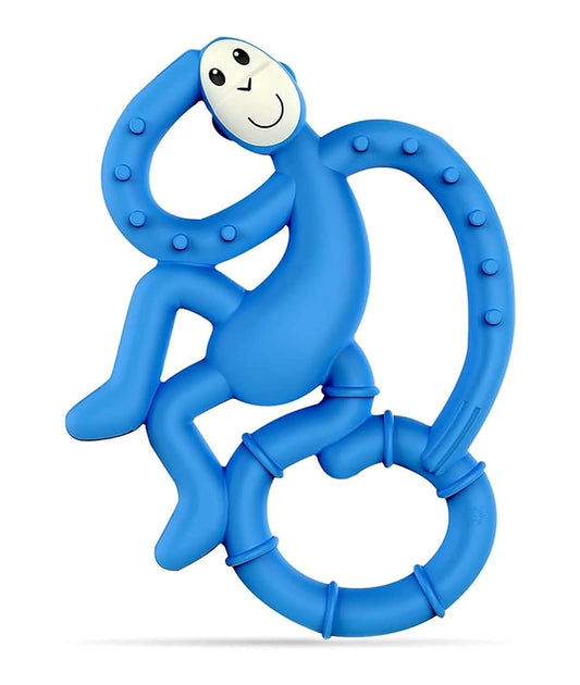 Matchstick Monkey Mini Monkey Teether Blue