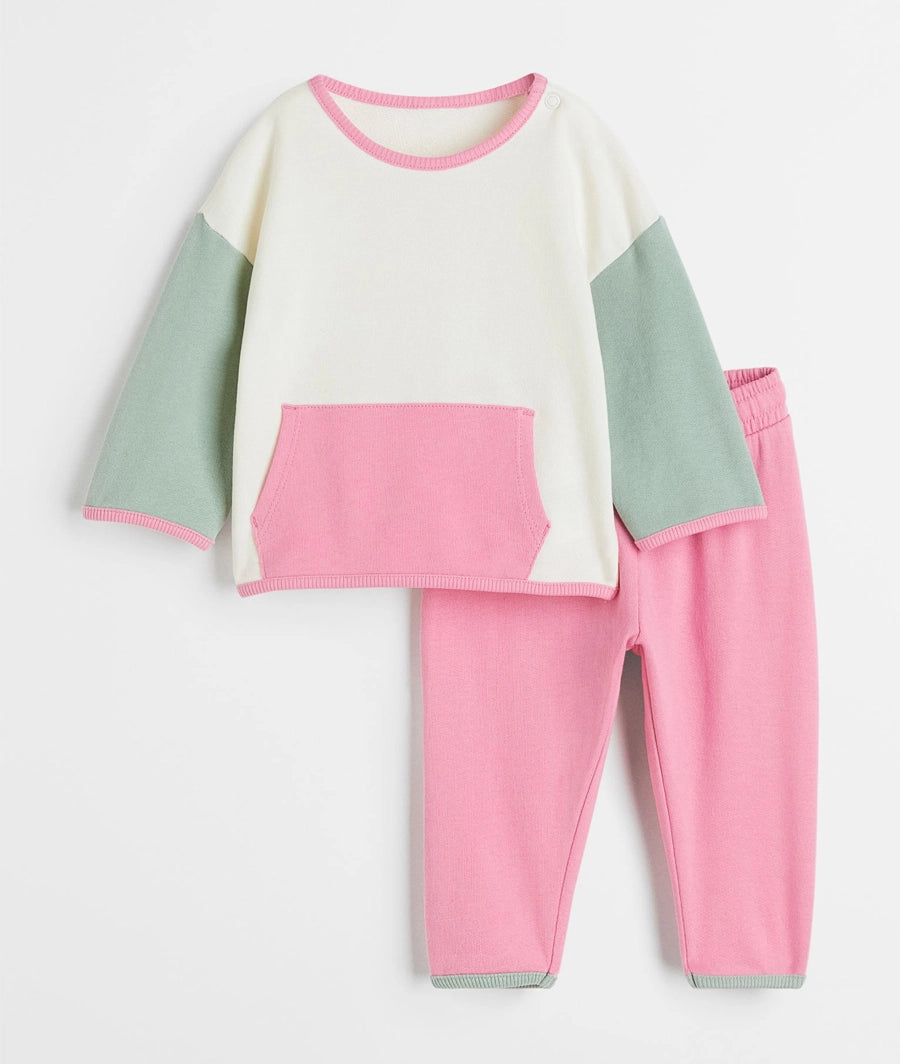 2-piece cotton sweatshirt set