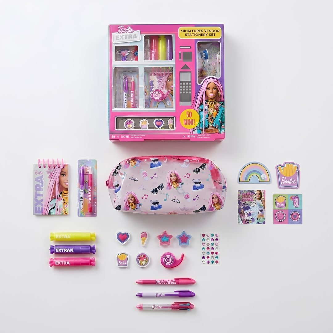 Barbie Miniatures Vending Stationery Set