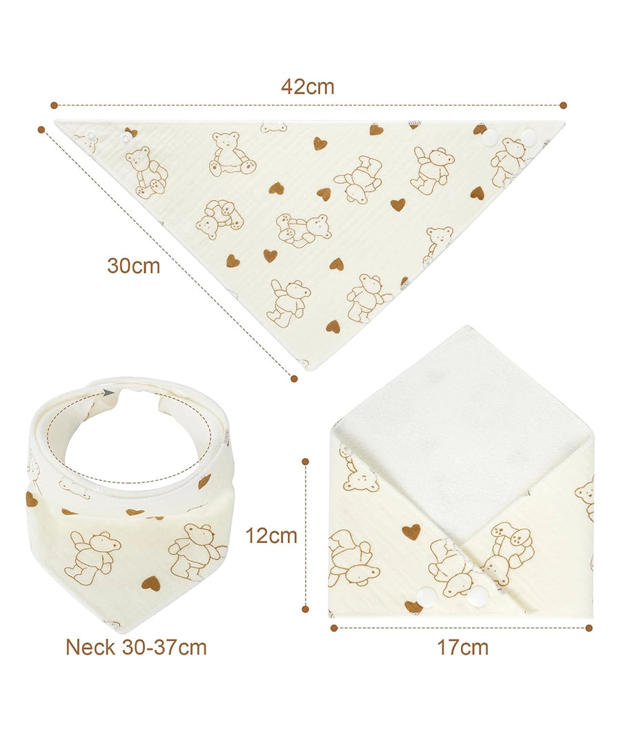 Bandana Dribble Bibs Drool Bibs, 6 Pack – Image 2