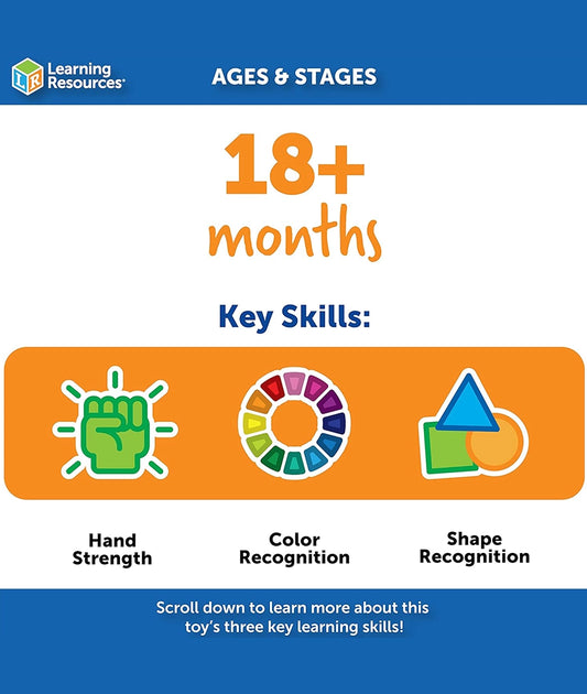 Learning Resources Spike the Fine Motor Hedgehog Puzzle Playmate - 11 Pieces,Ages 18+ months – Image 2