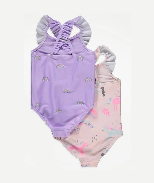 Rainbow Print Swimsuit 2 Pack – Image 2