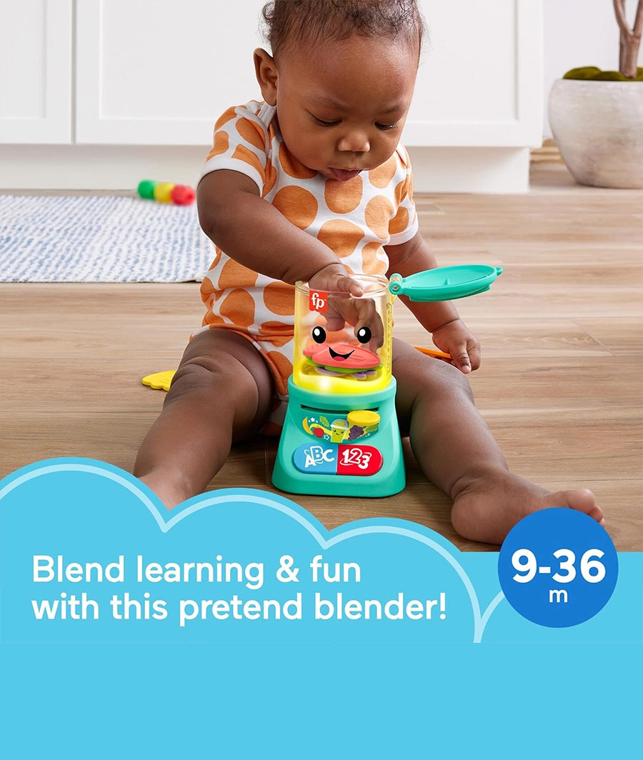 Fisher-Price Laugh &amp; Learn Baby &amp; Toddler Toy Counting &amp; Colors Smoothie Maker Pretend Blender with Music &amp; Lights for Ages 9+ Months – Image 3