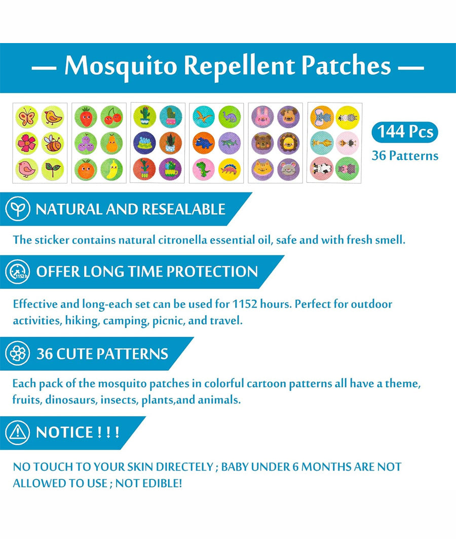 Natural Insect Repellent Patches 144 pieces – Image 5