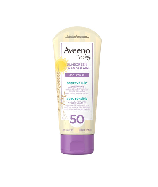 Aveeno Baby Sensitive Skin Mineral Sunscreen SPF 50