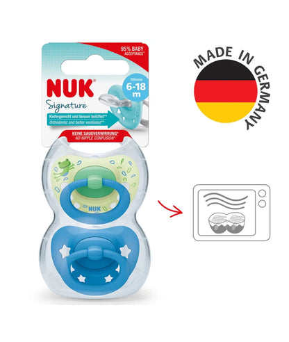 NUK Signature Silicone Soother 2 Pack 6-18 month – Image 2