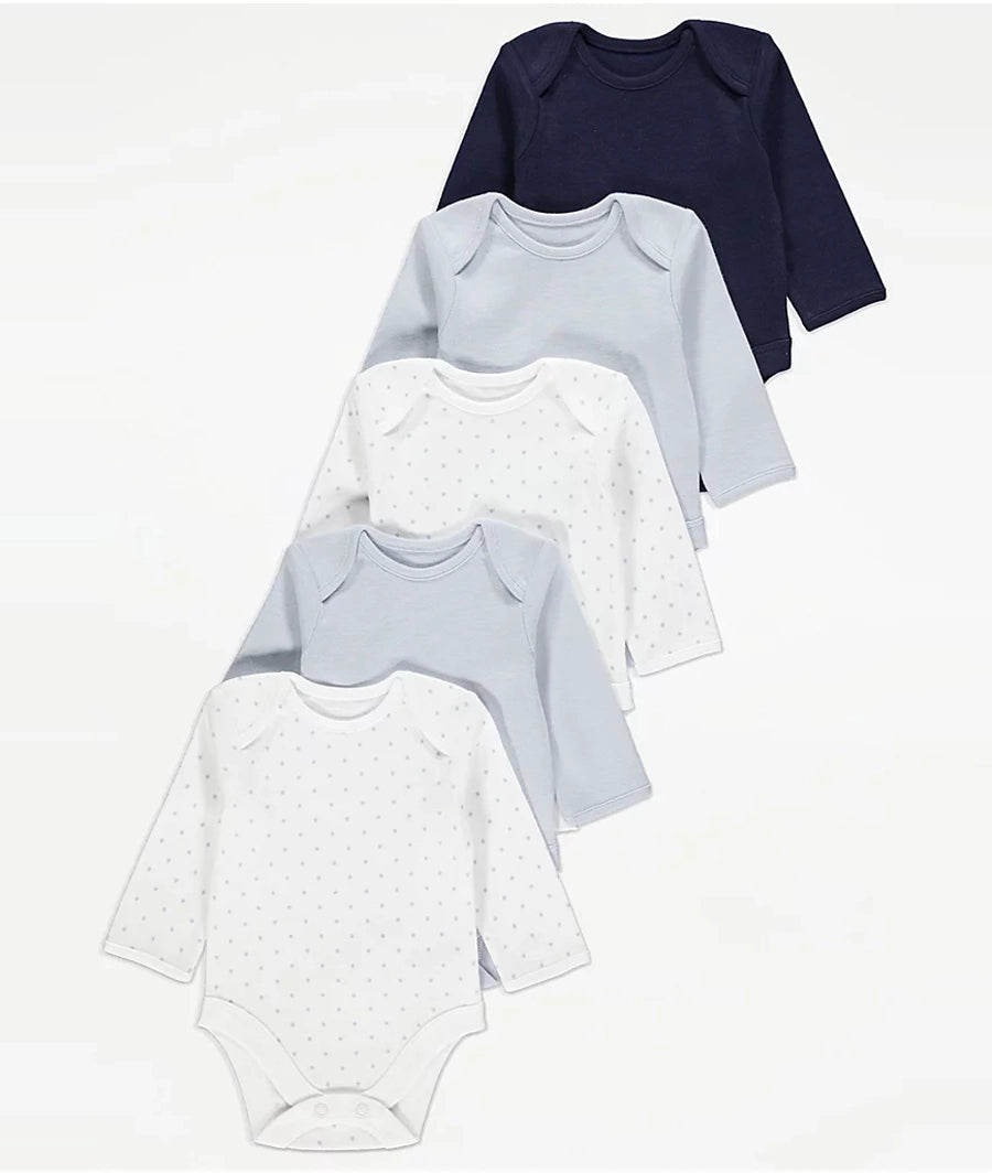 Long Sleeve Bodysuits 5 Pack(tiny baby)