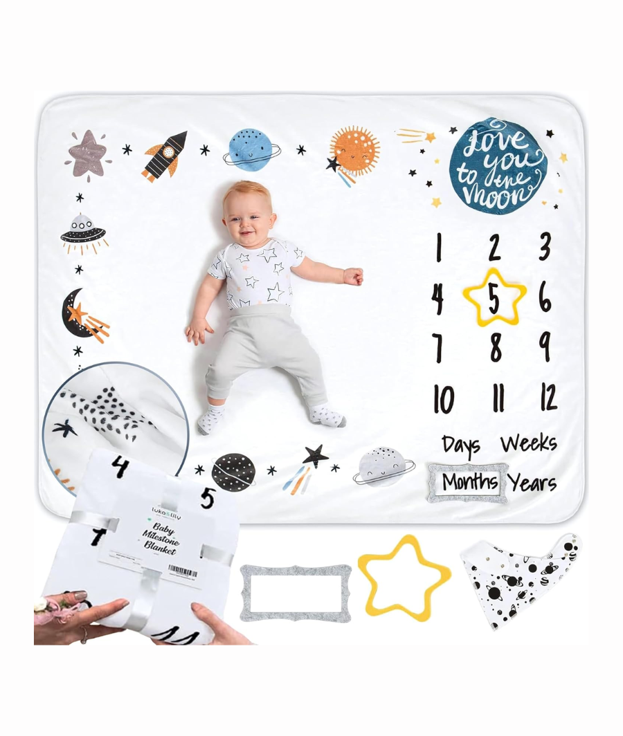 Baby Milestone Blanket 60"x40