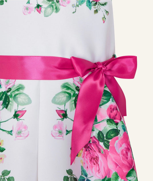 Baby willa floral print dress ivory – Image 2