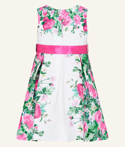 Baby willa floral print dress ivory – Image 3