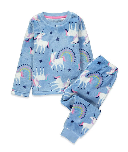 Unisex Unicorn Fleece Pyjama Set