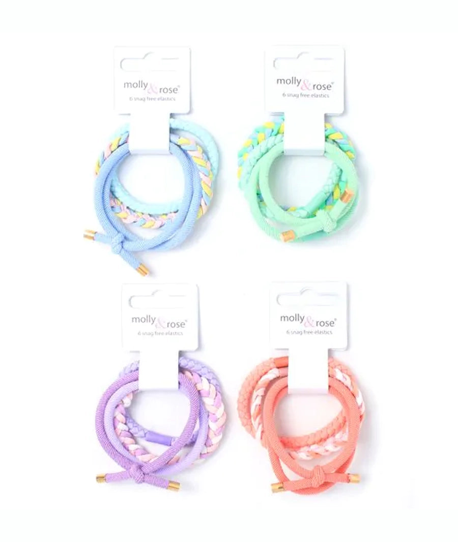Assorted elastics - Pastels (1 style, 4 elastics)