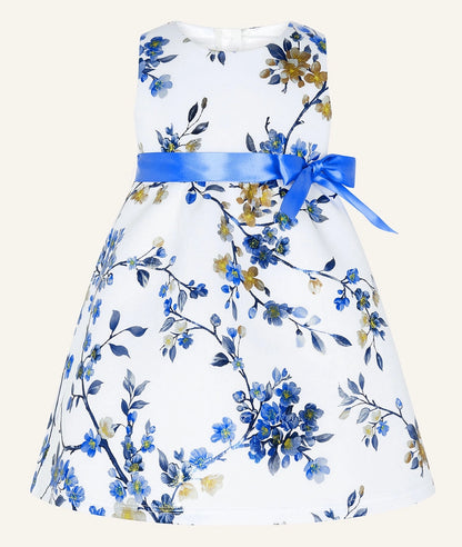 Baby floral print scuba dress multi