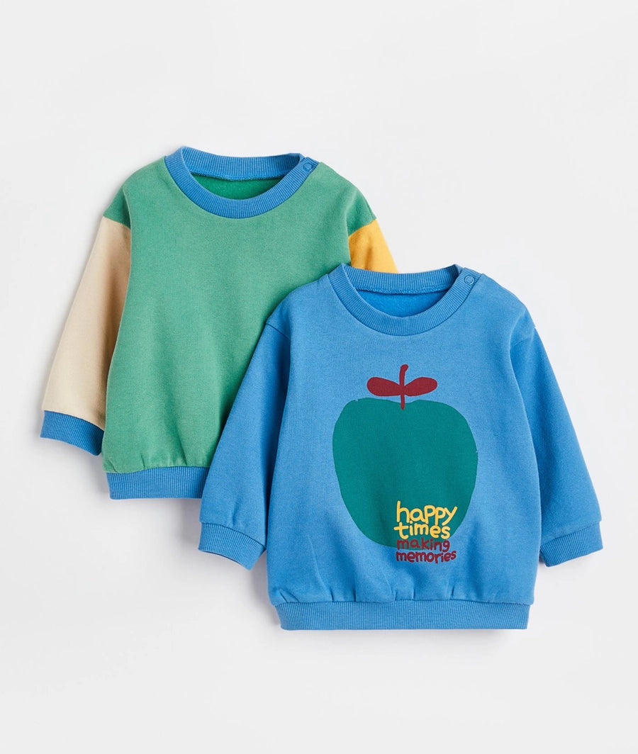 2-pack cotton sweatshirts