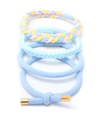 Assorted elastics - Pastels (1 style, 4 elastics) – Image 3