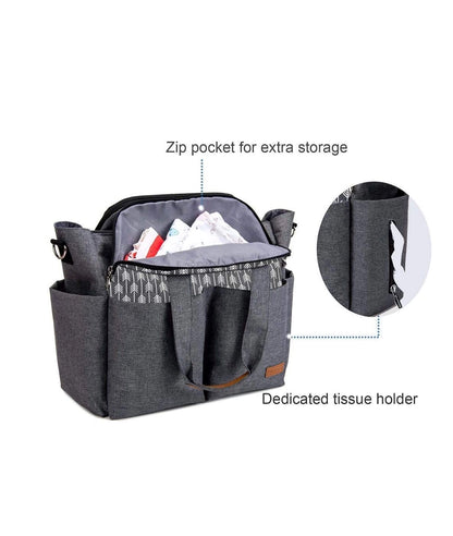 Lekebaby Baby Nappy Changing Bag – Image 4