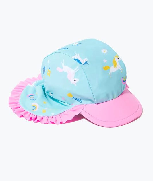 Unisex Blue Unicorn Sun Hat 6-12 M