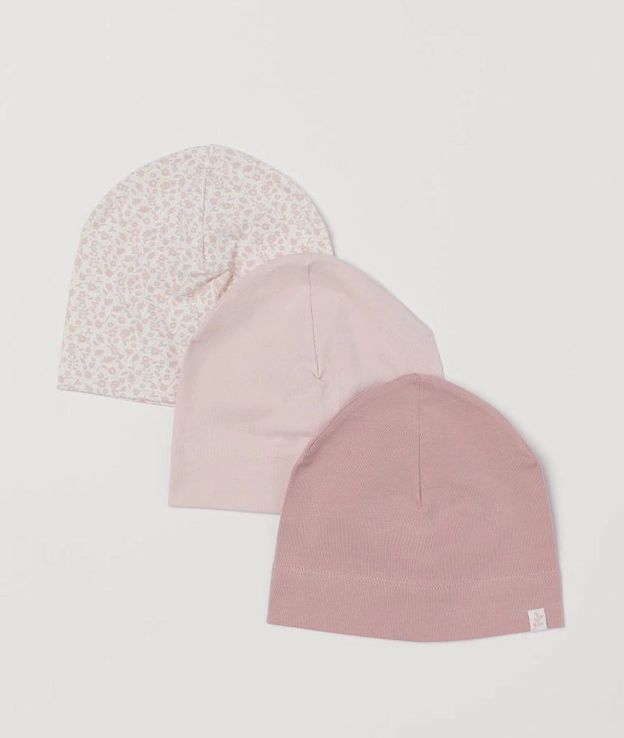 3-pack cotton jersey hats
