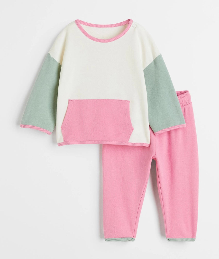 2-piece cotton sweatshirt set