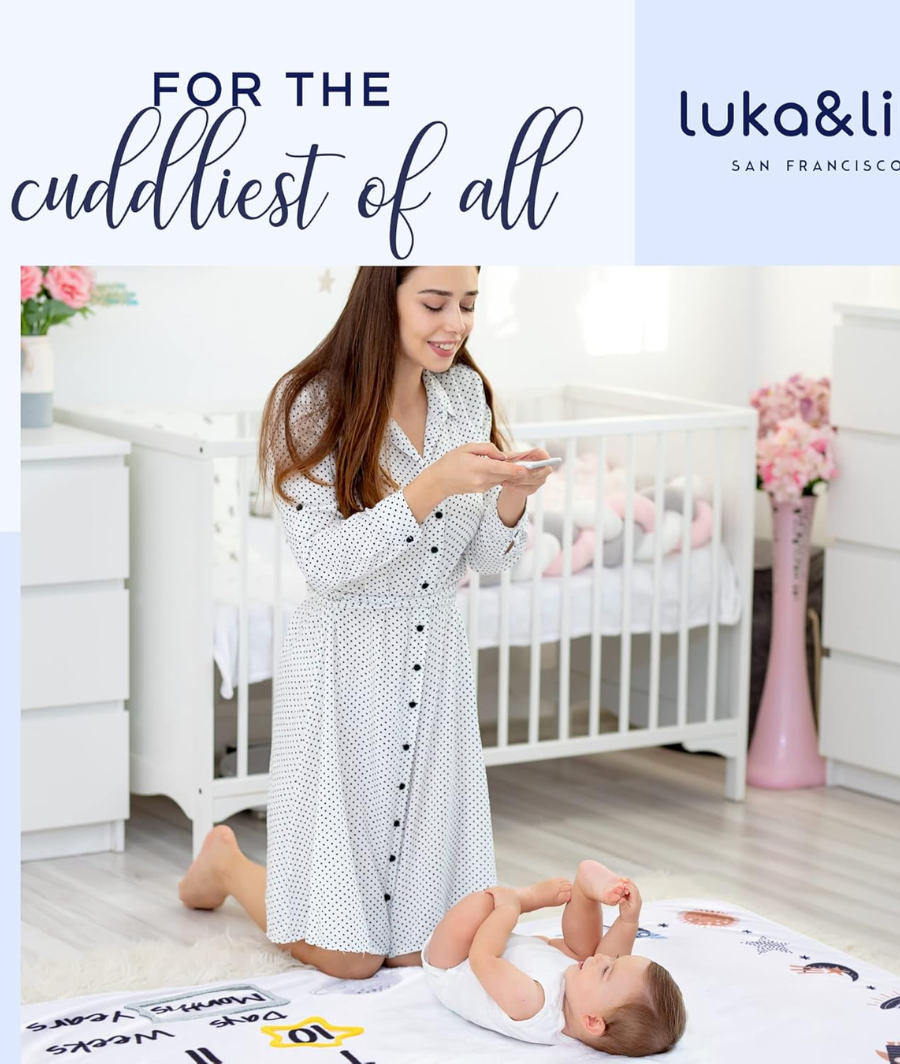 Baby Milestone Blanket 60"x40 – Image 6