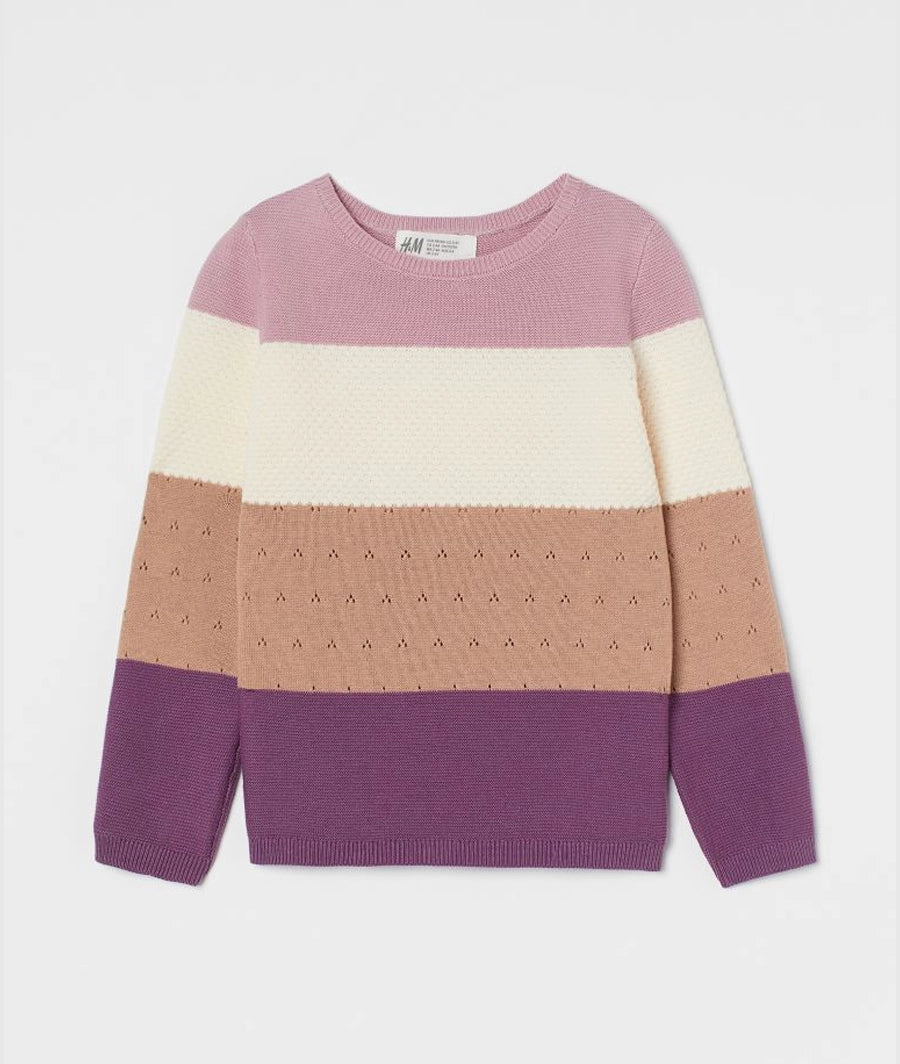 Textured-knit jumper