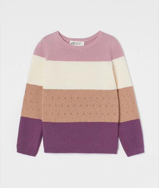 Textured-knit jumper